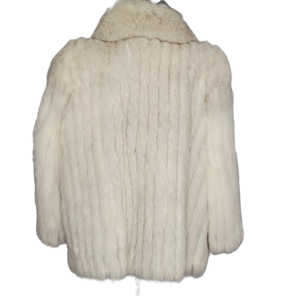 Vintage Genuine Blue Fox Fur Coat - Picture 2 of 5